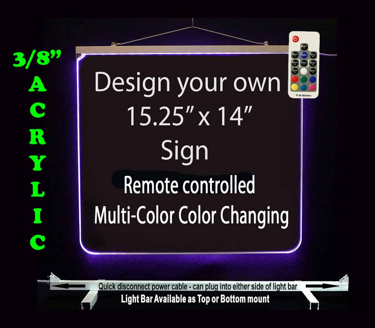 Personalized Custom LED Neon Sign 15.25" x 14"