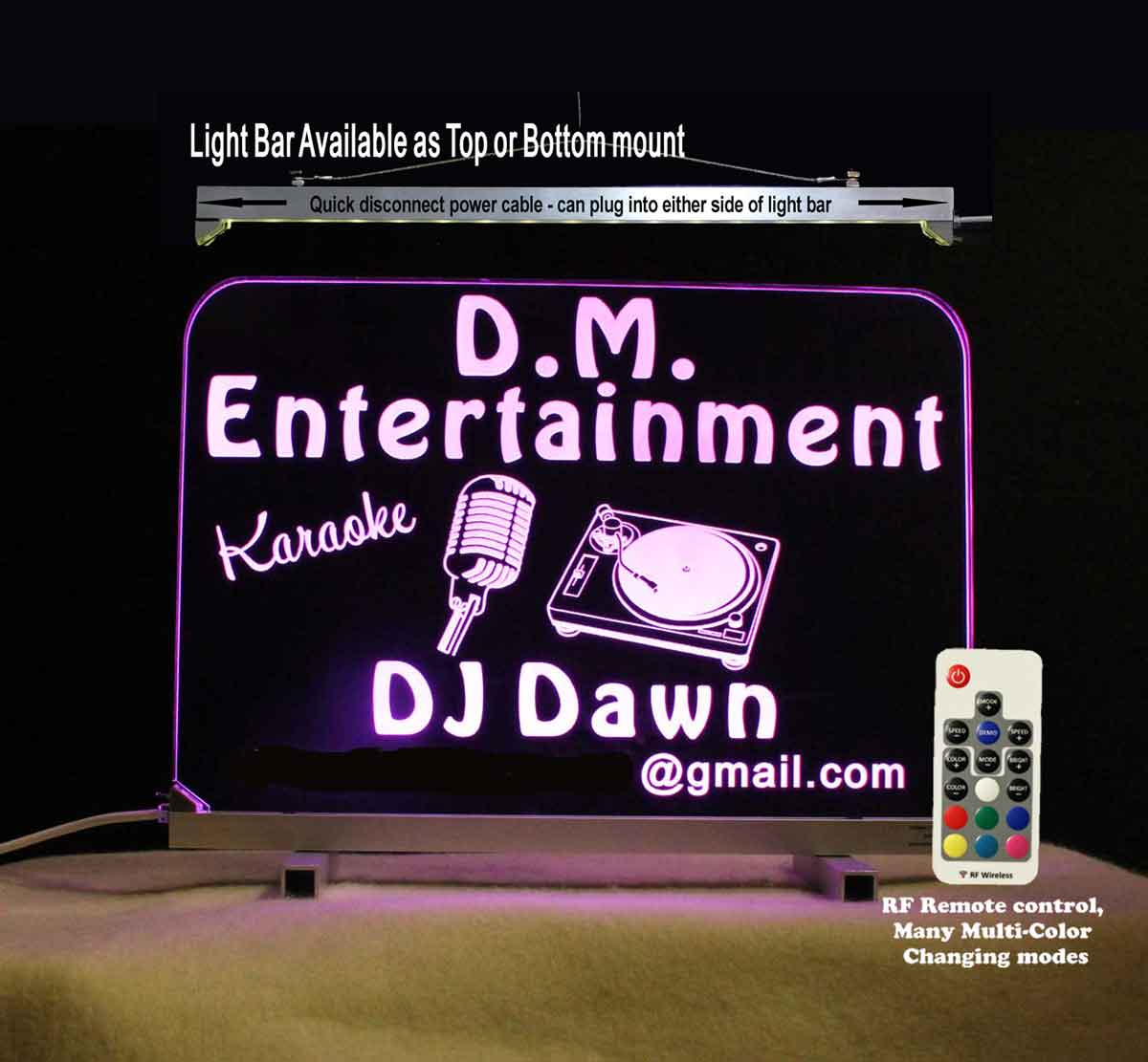 Personalized DJ Karaoke LED Neon Sign