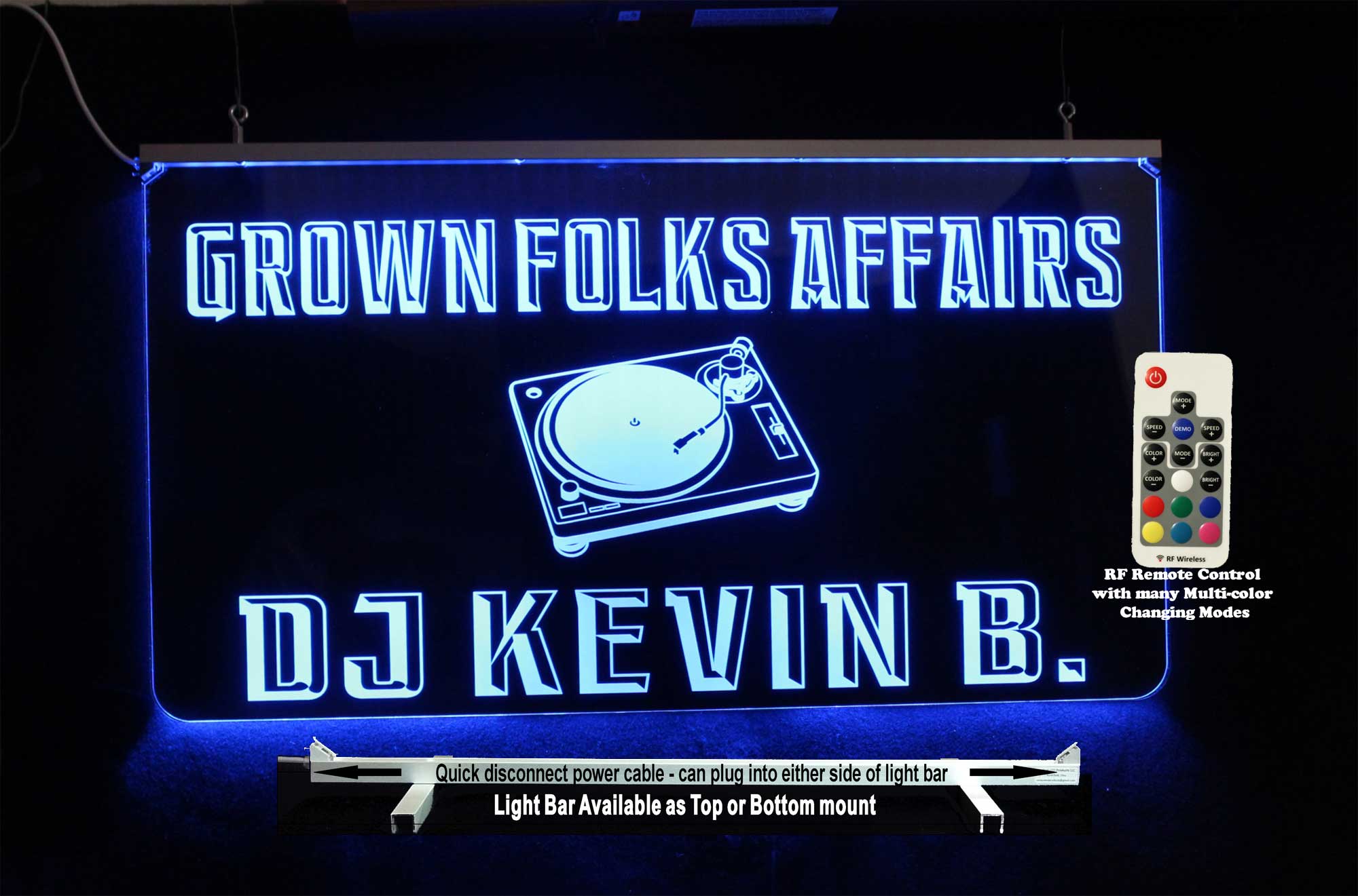 Custom DJ Sign, for your Booth setup, LED Neon Sign