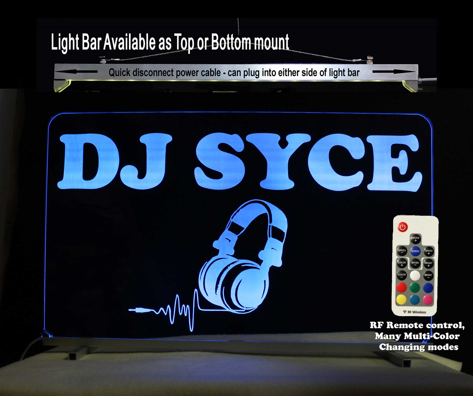 Personalized DJ Sign, Custom LED Neon Sign,Bar Sign