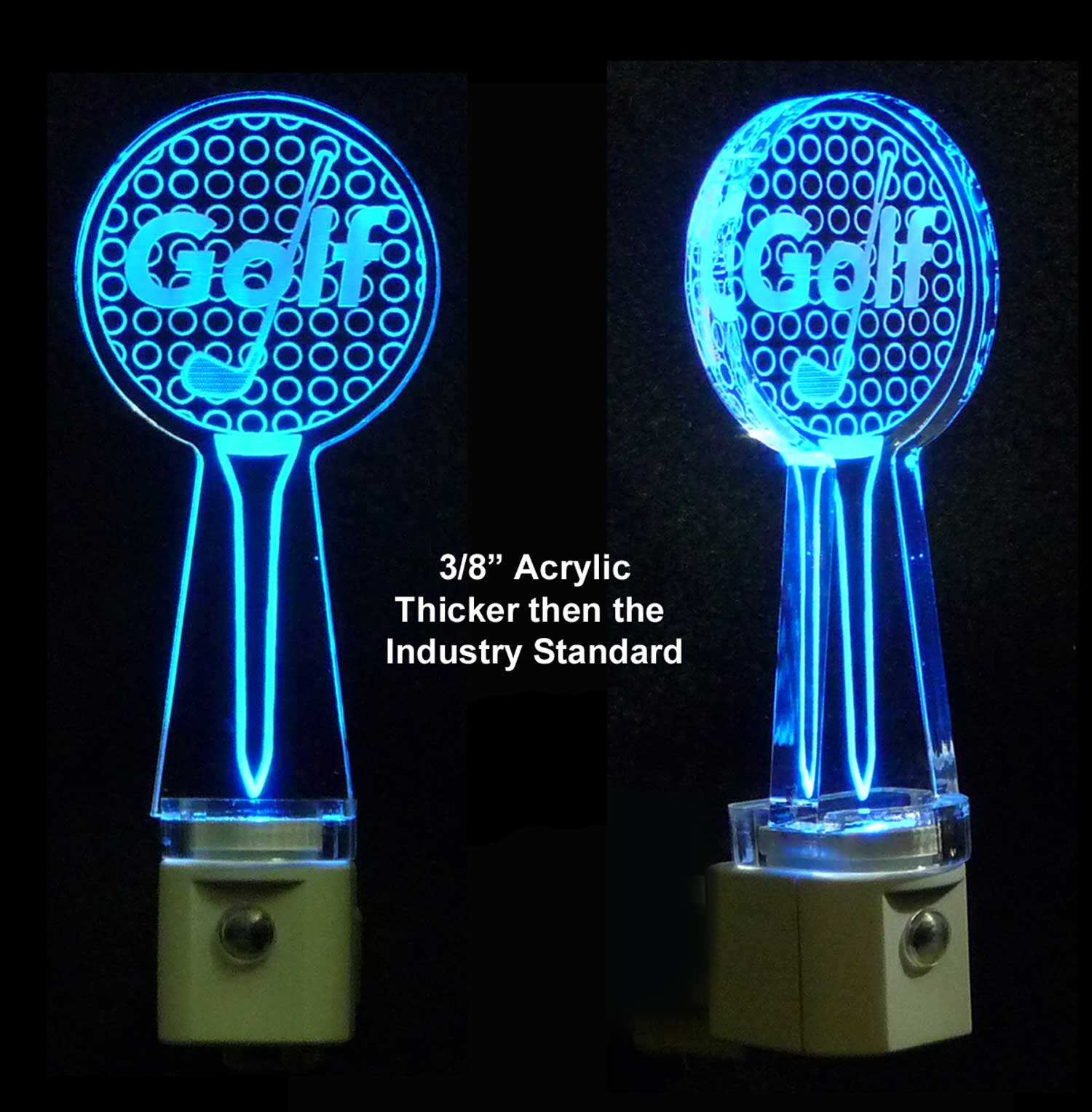 Golf Ball with Tee Personalized Night Light