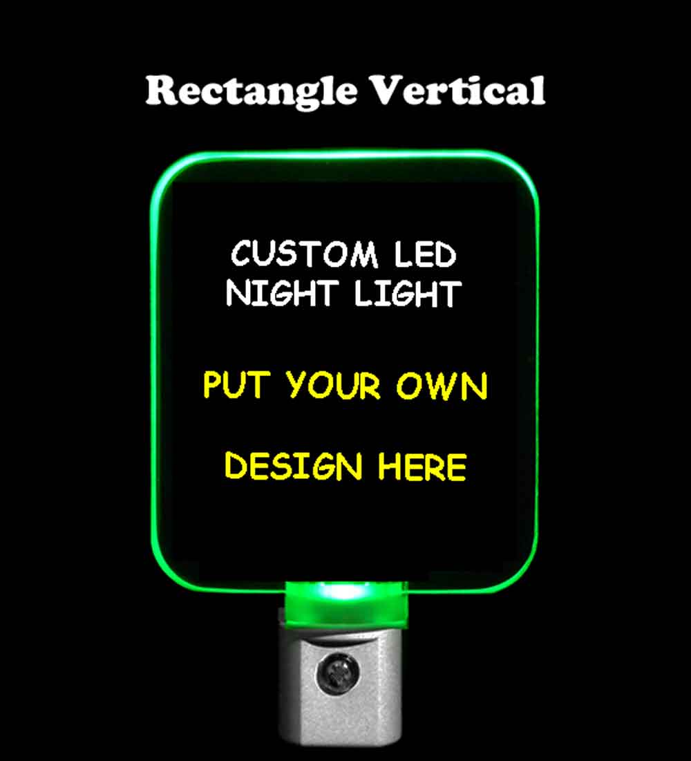 Rectangle Custom Night Light - Design your own light