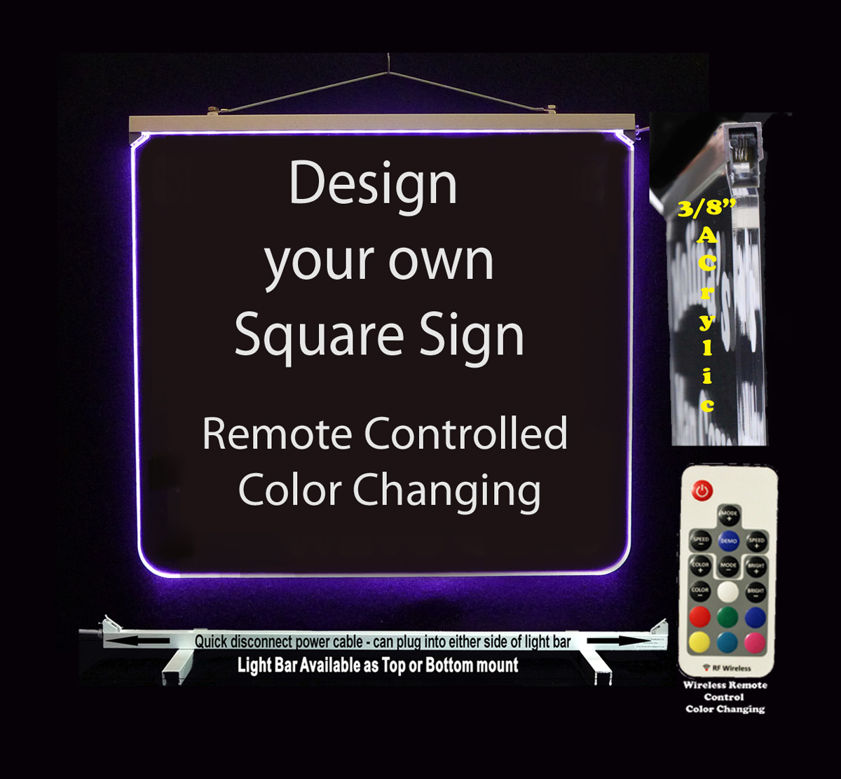 Custom LED Sign Design your own Lighted sign. Acrylic sign