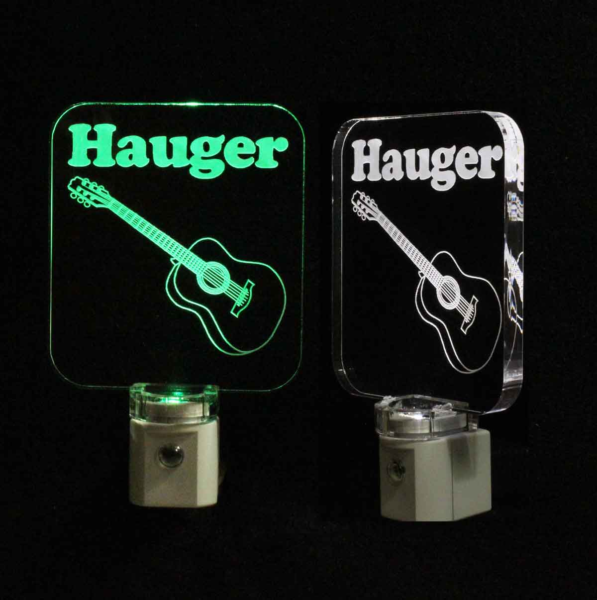 Personalized Acoustic Guitar Night Light