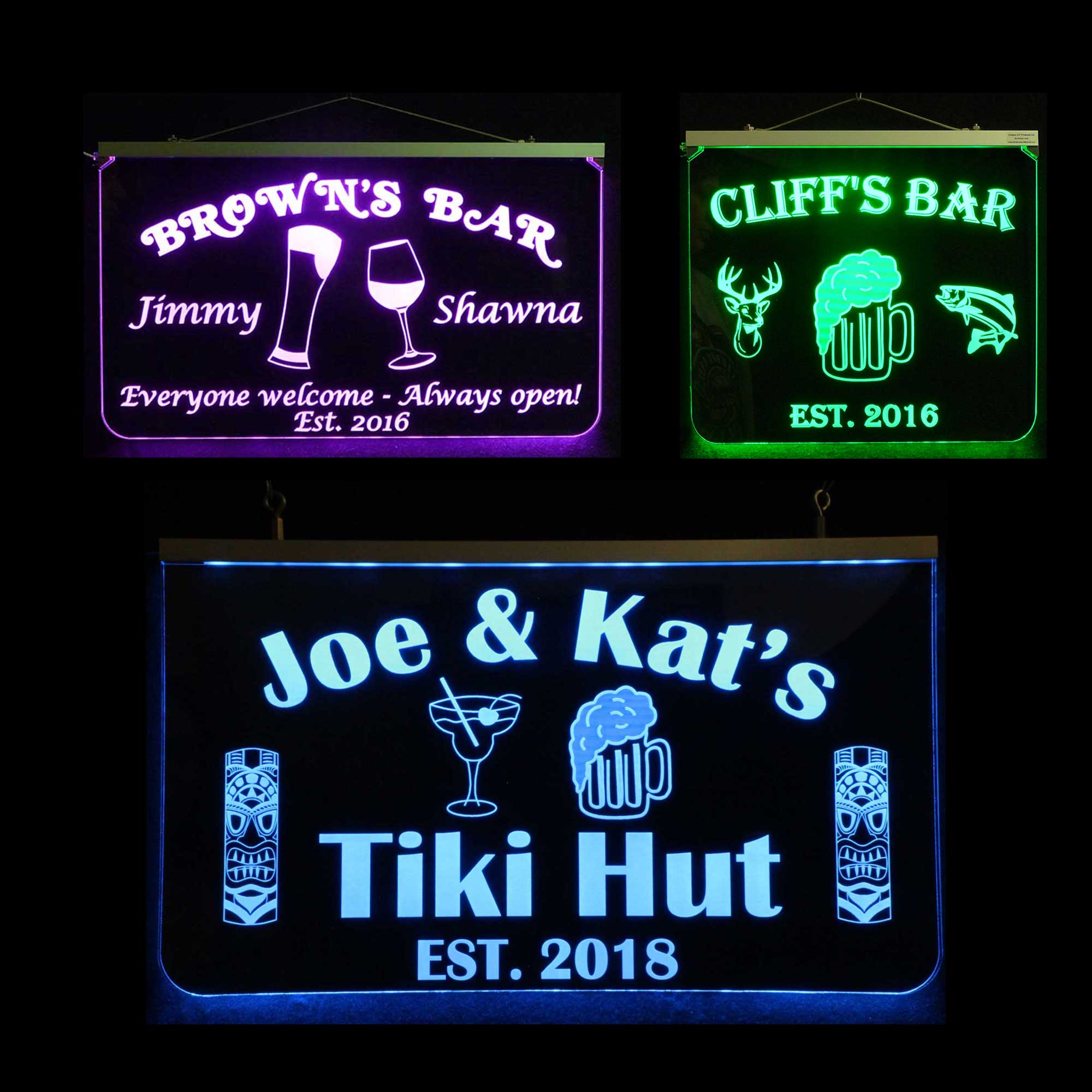 Bar signs beverage related signs