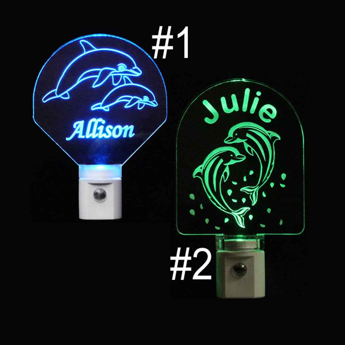 Dolphin Personalized LED Night Lights