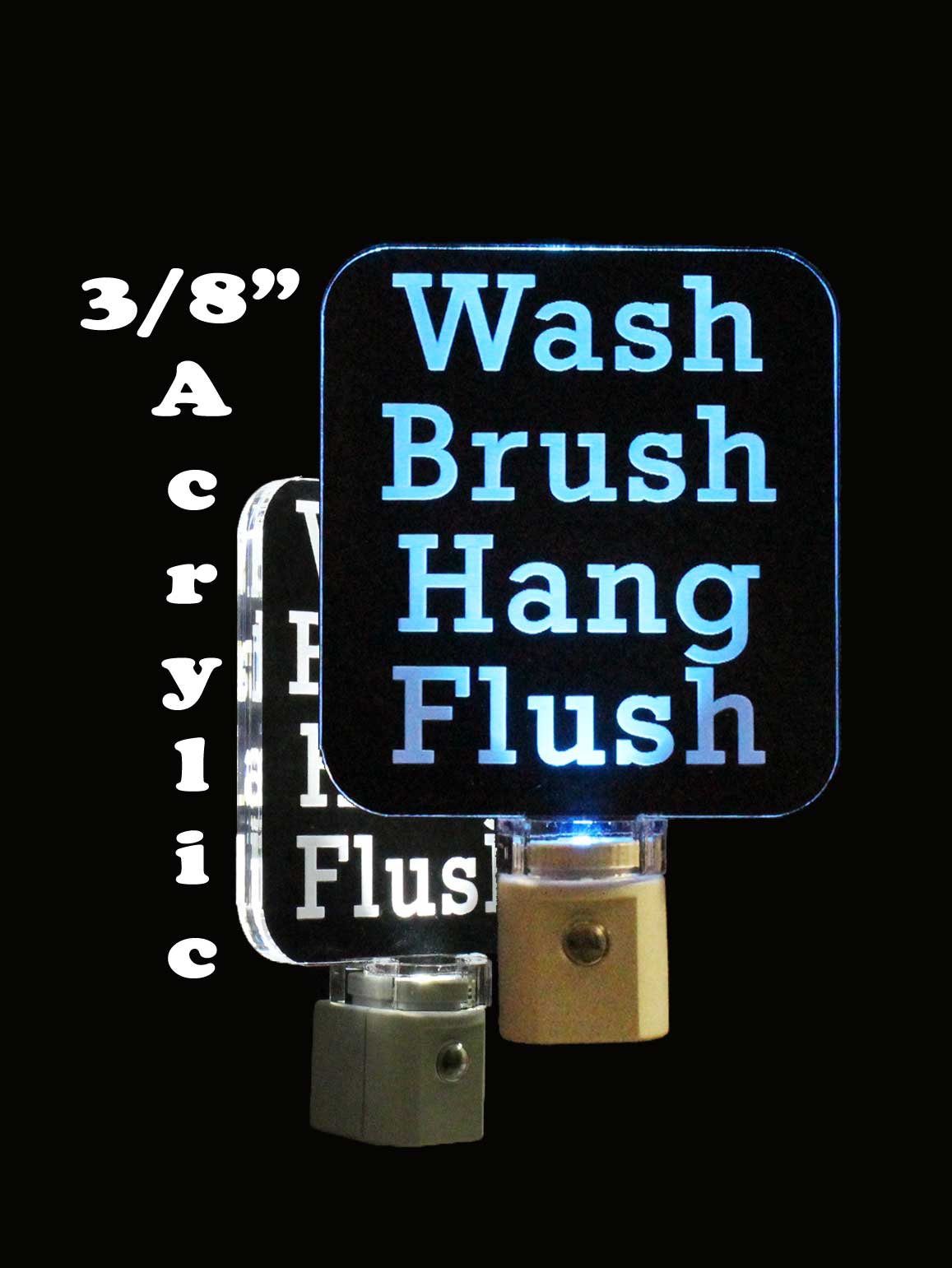 Wash Brush Hang Flush Bathroom LED Night Light