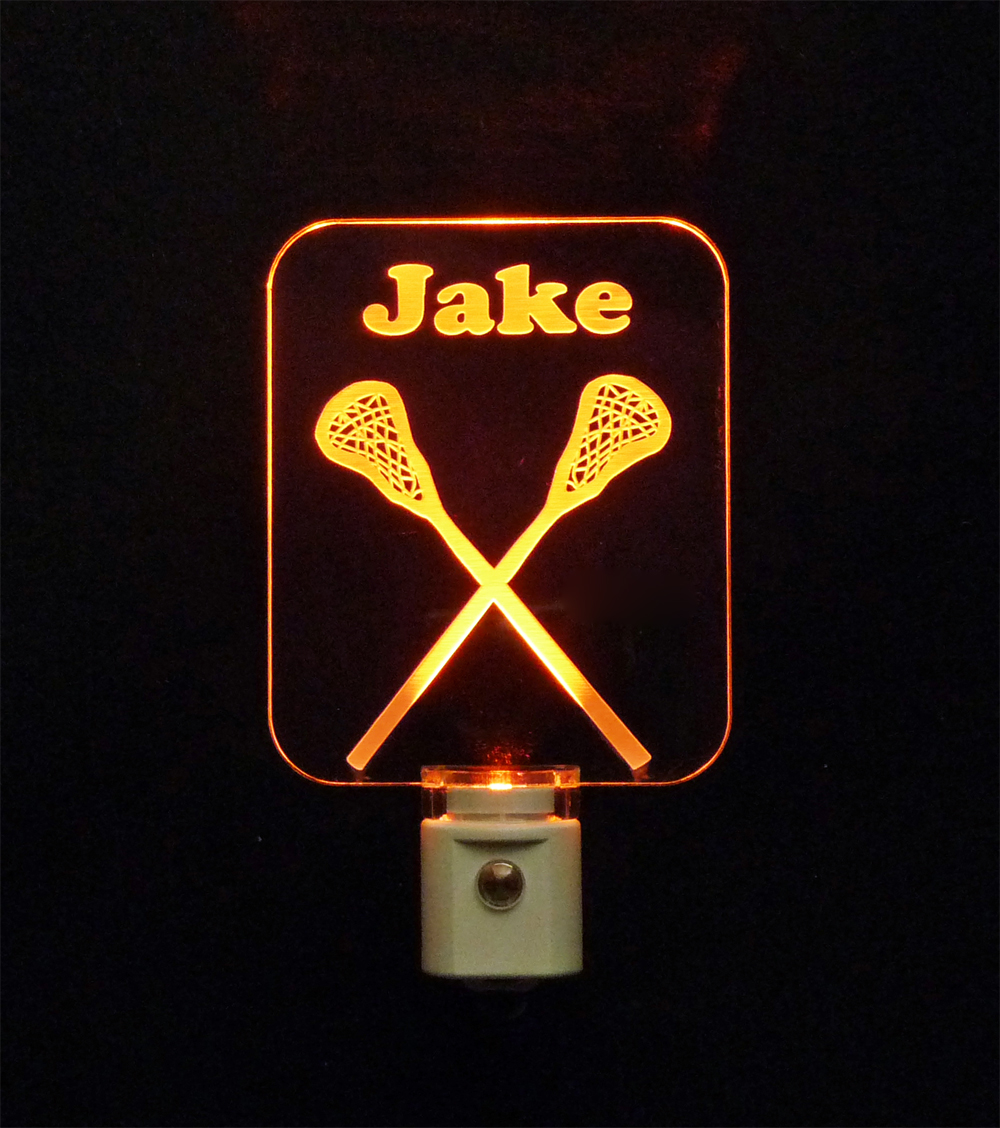 Lacrosse Night Light Personalized with name LED