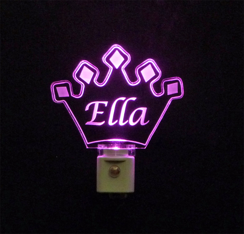 Personalized  Crown LED Night Light