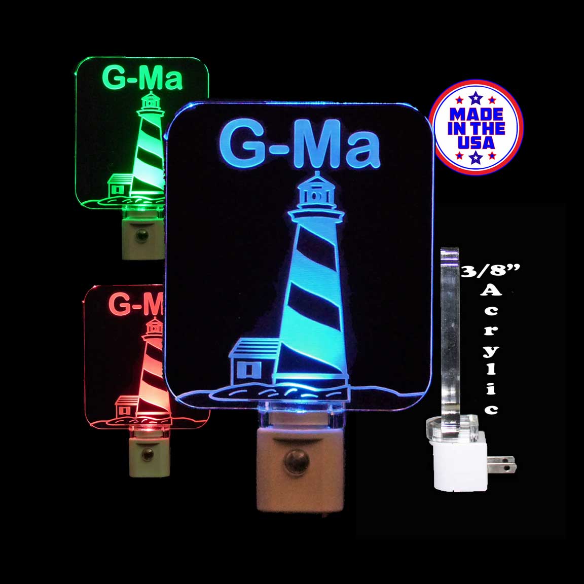 Lighthouse Personalized LED Night Light