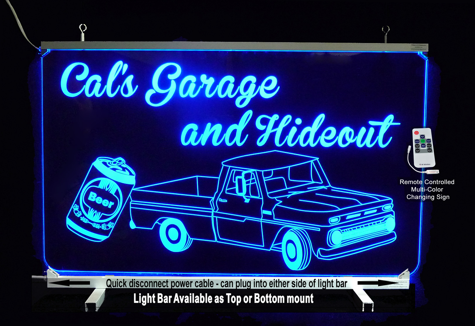 LED Neon Man Cave Sign, Garage Truck sign