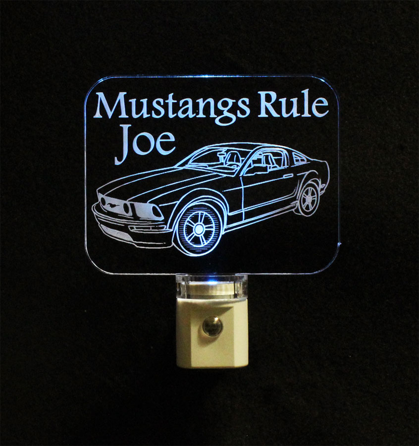 Ford Mustang Personalized  LED Night Light