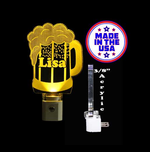 Beer Mug Personalized LED Night Light