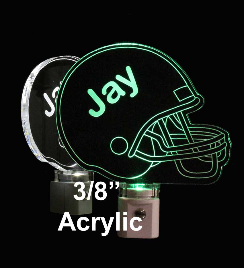 Personalized  Football Helmet LED Night Light with name