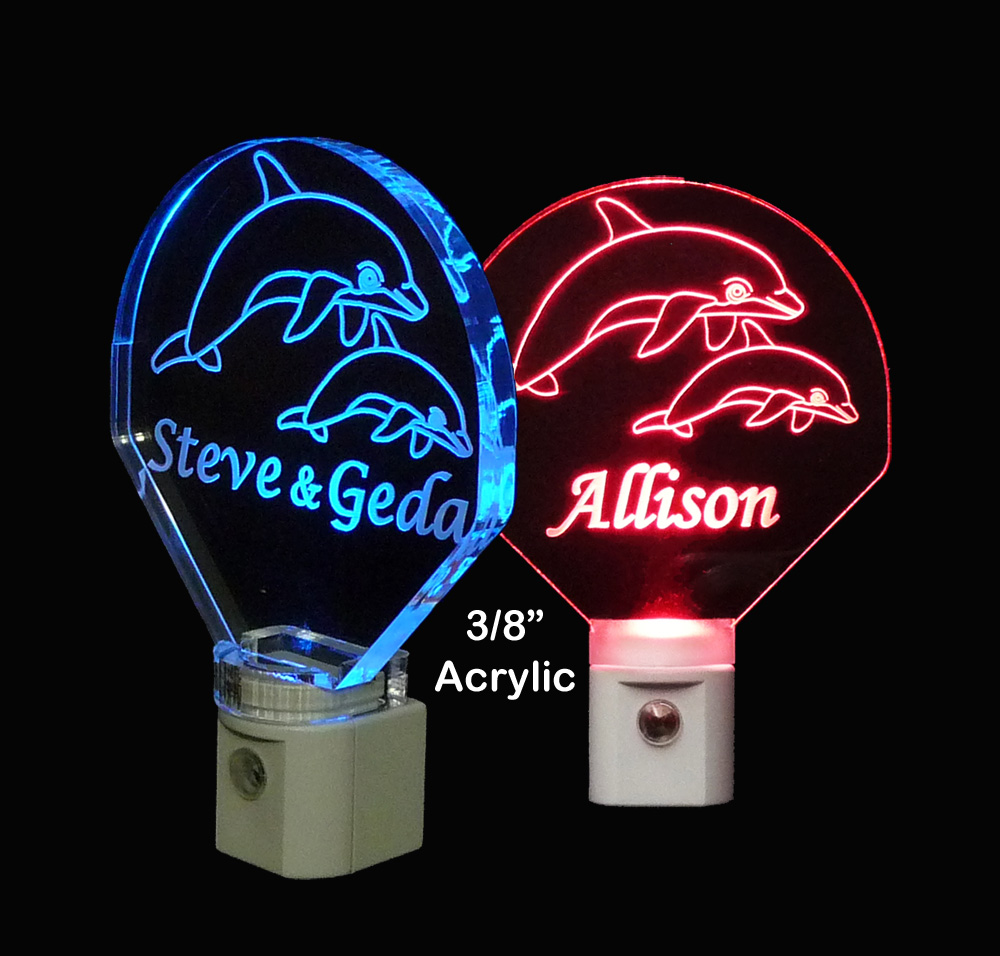 Personalized  Dolphin LED Night Light