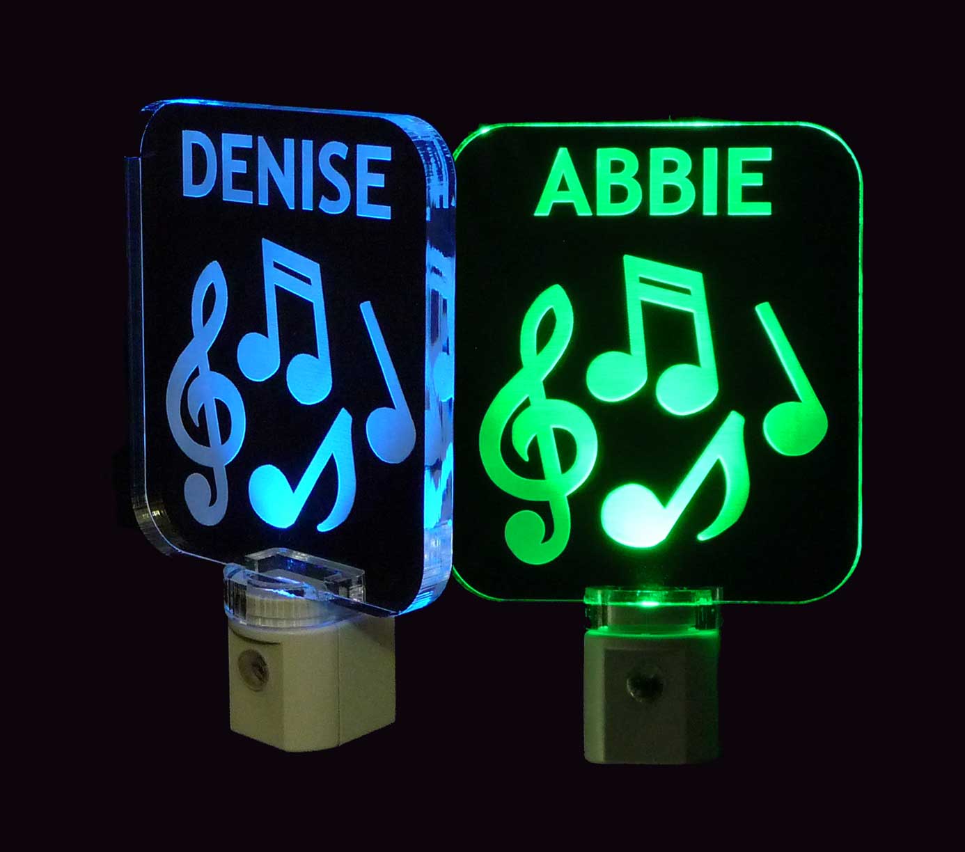 Personalized  Musical Notes Night Light