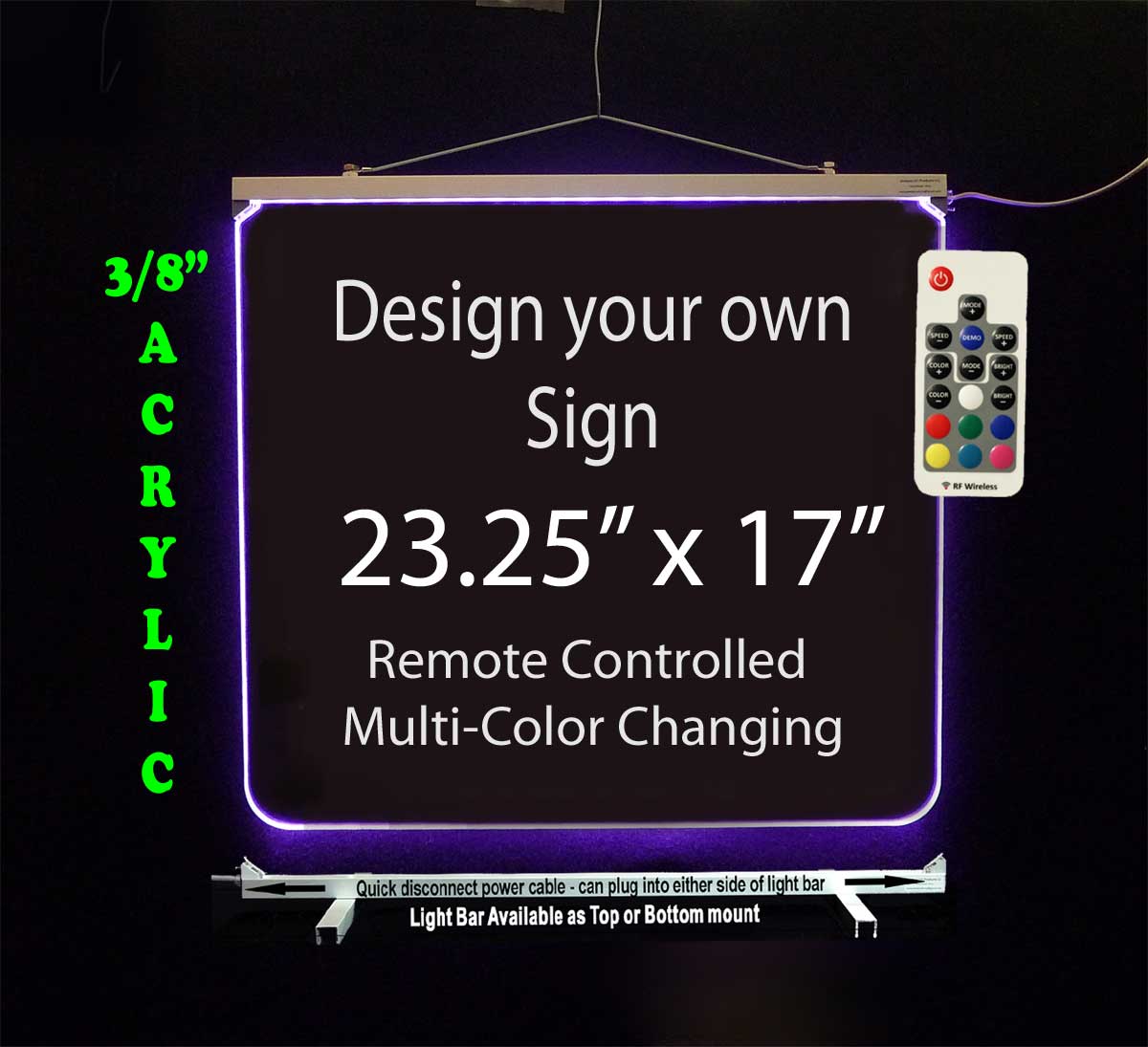 Personalized LED Sign 23.25" x 17"