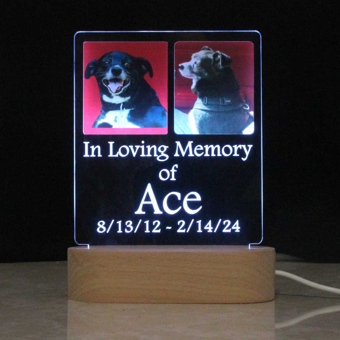 Custom Personalized Photo Night Light, USB