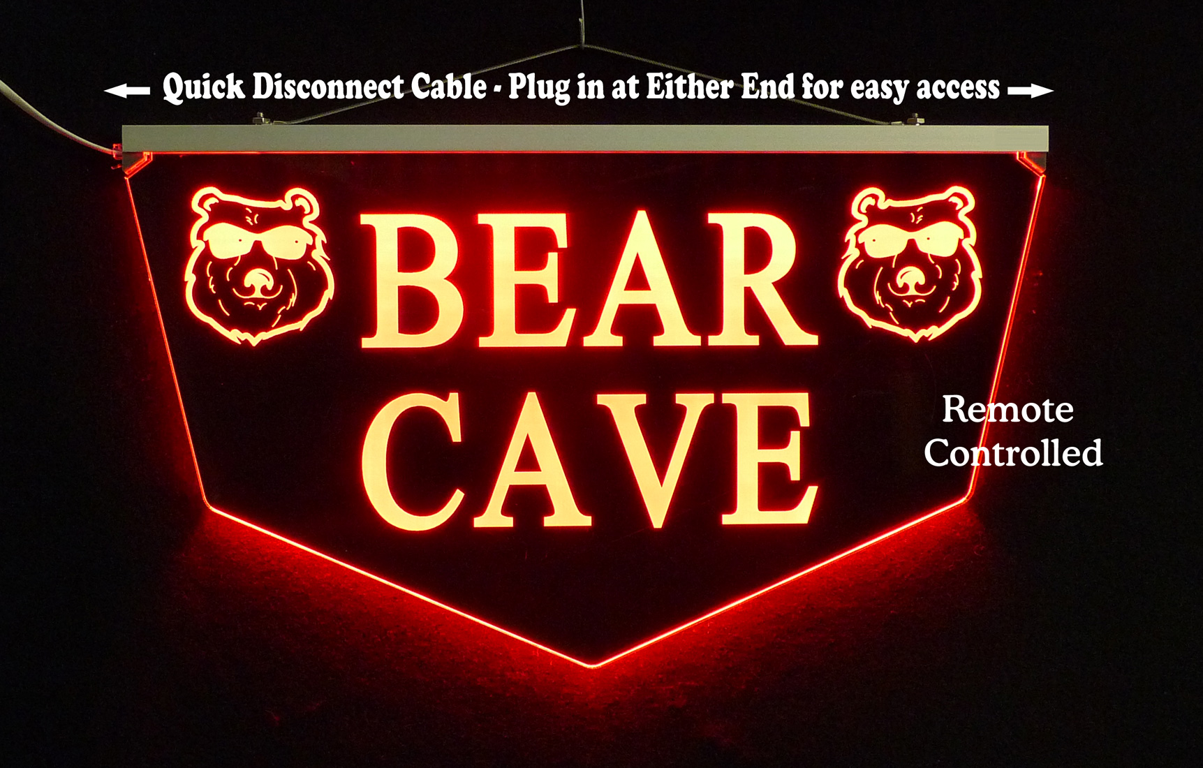 Personalized Bear Cave, Bar Sign, Man Cave Sign, Garage Sign