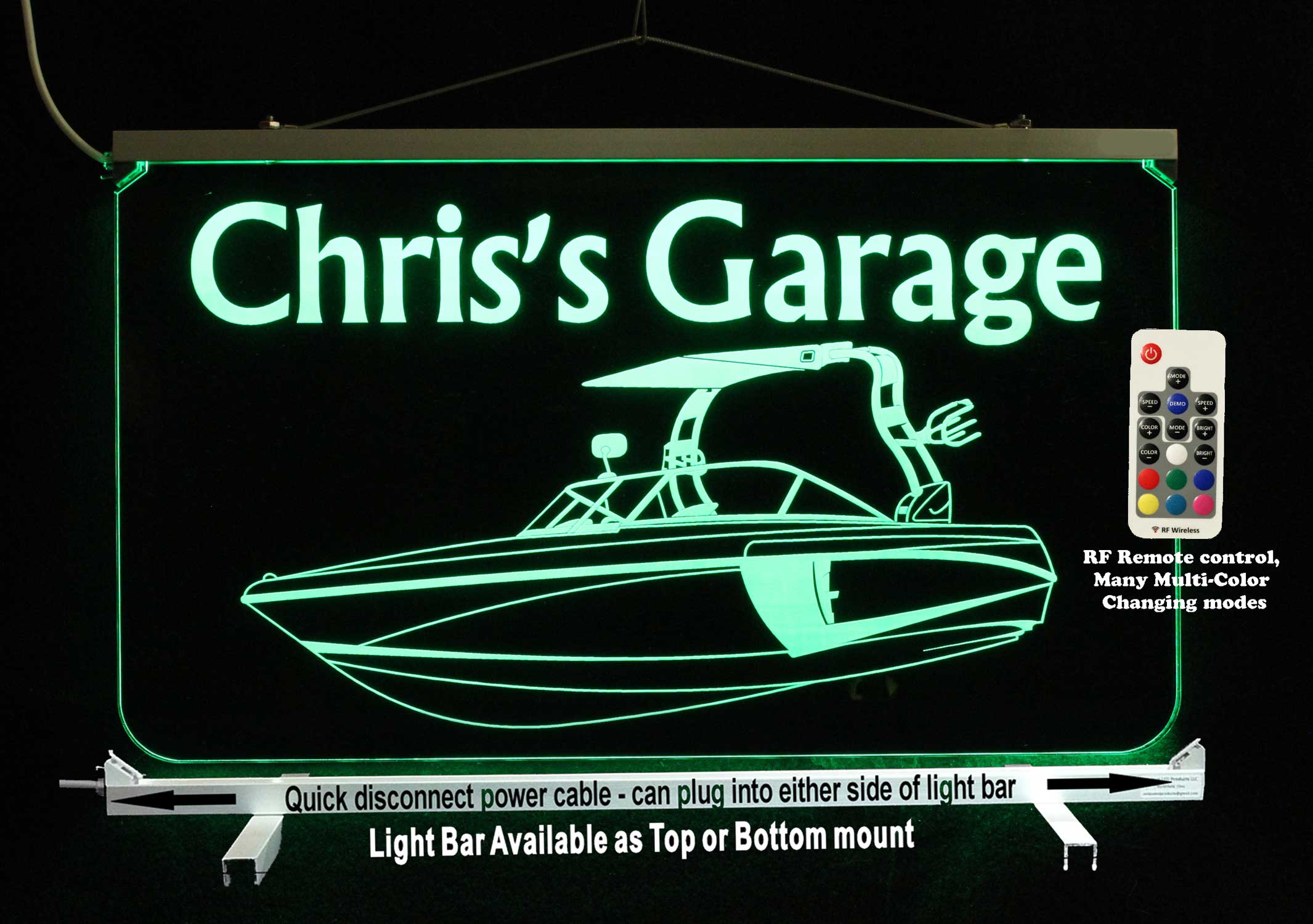 Personalized Boat Sign - Color Changing