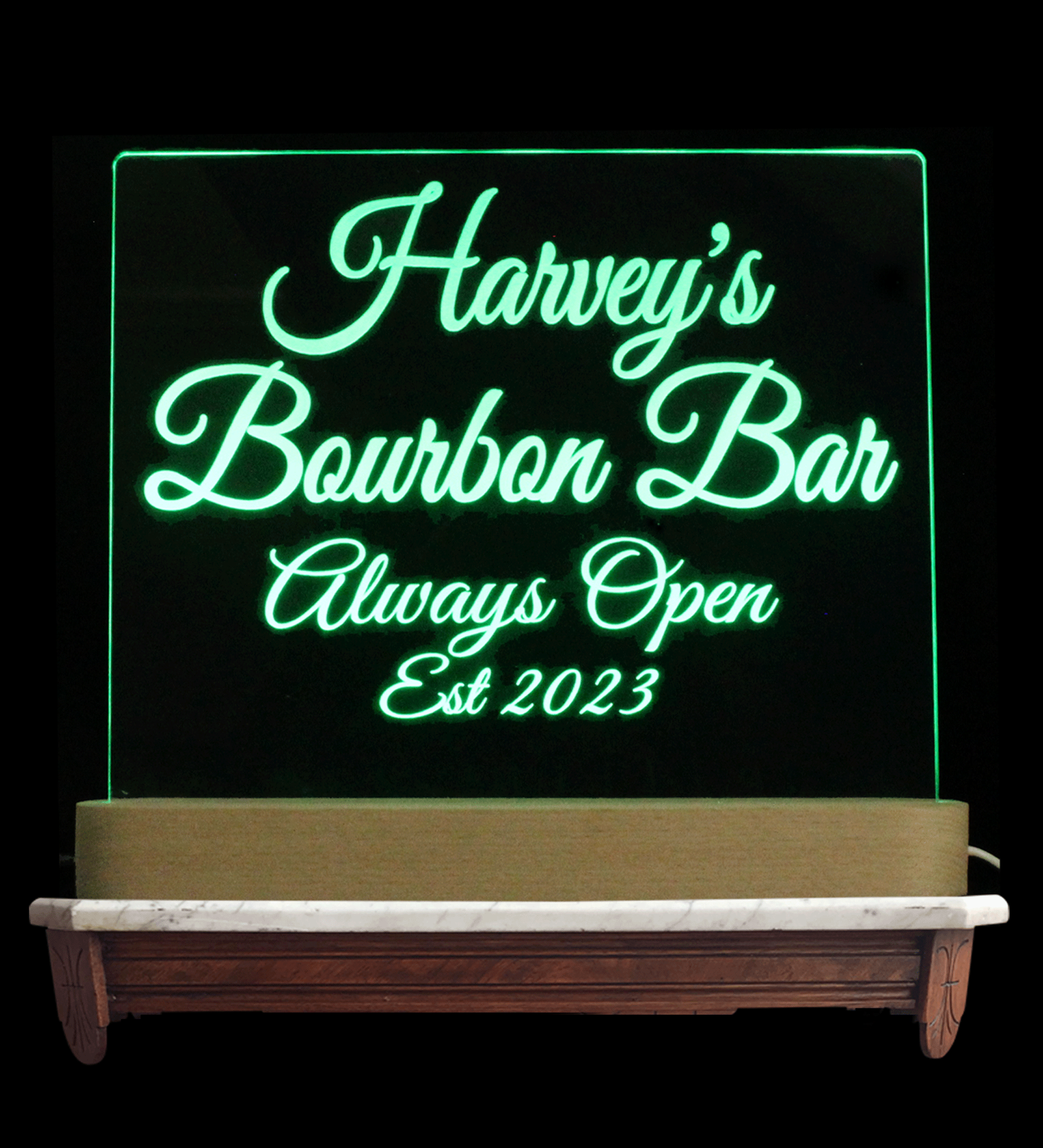 Custom LED Neon Business Sign - Personalized Name Plate for Office Decor