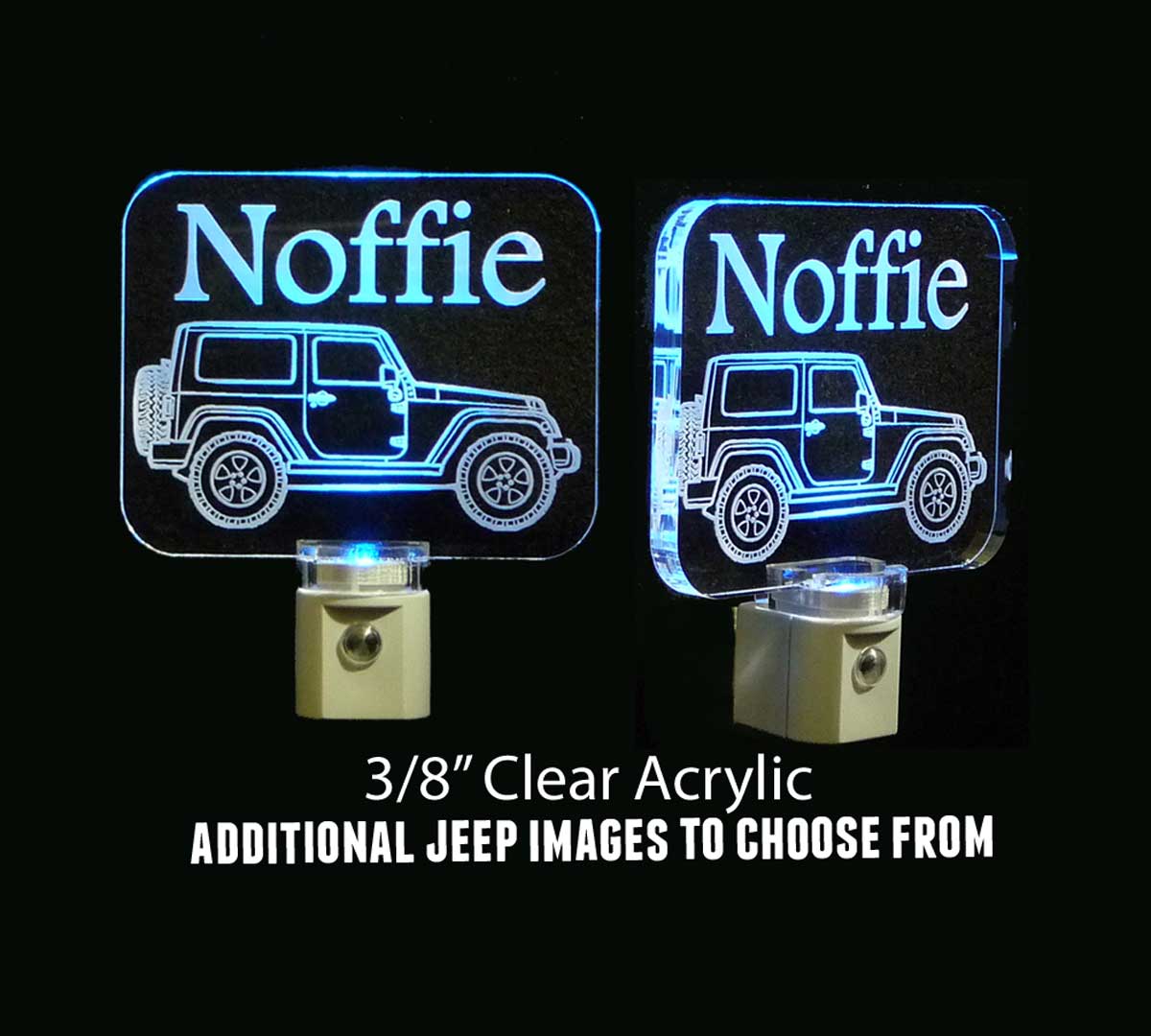 Personalized Jeep LED Acrylic Night Light
