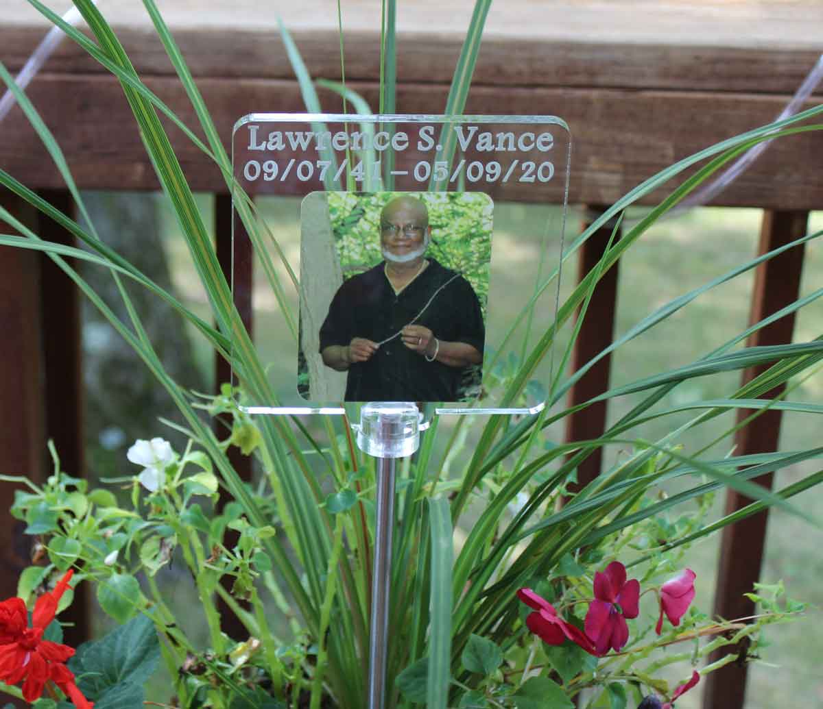 Personalized Grave marker, memorial plaque, non-lit acrylic, memorial maker