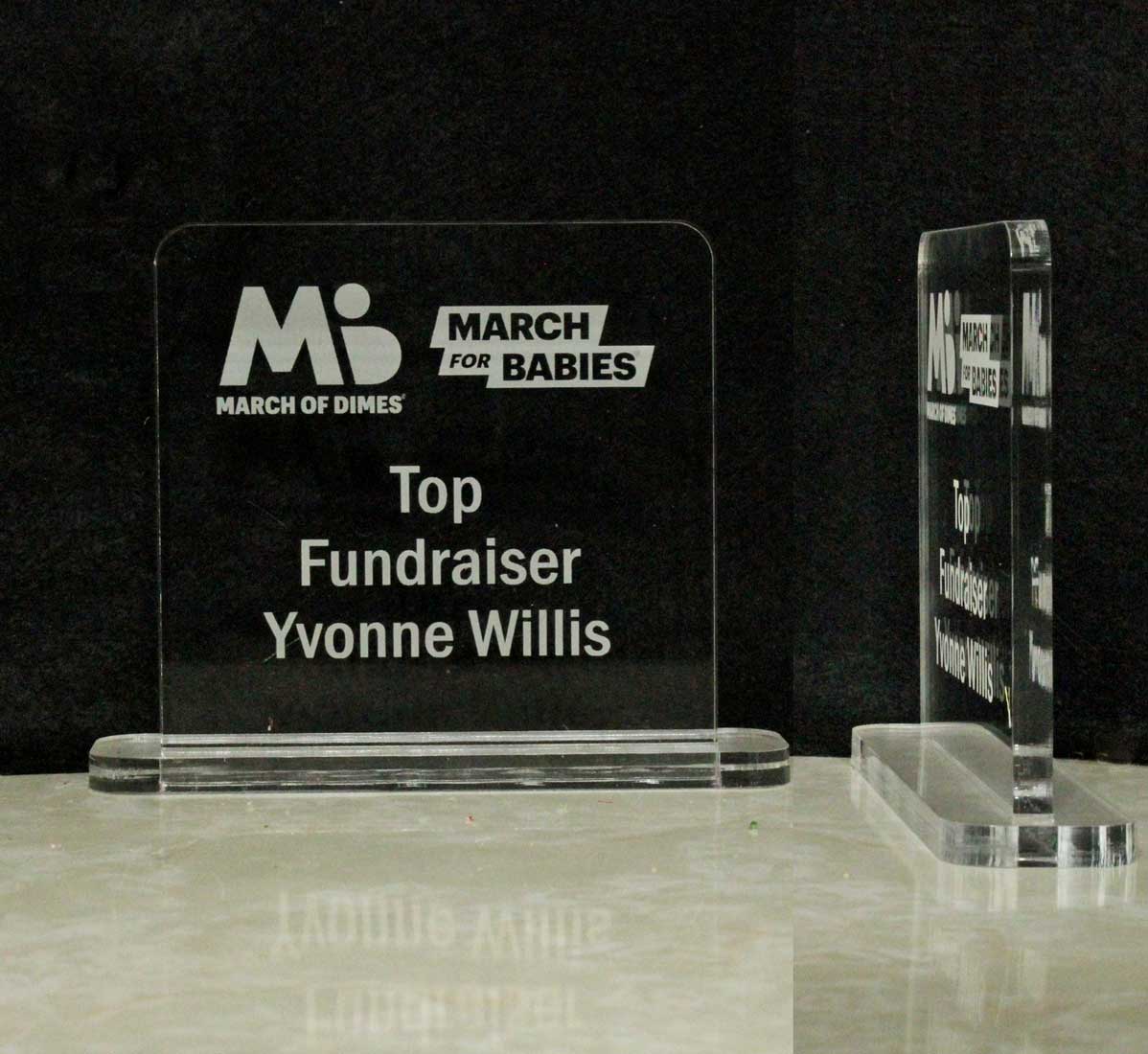 Laser engraved Acrylic Awards - Trophies  Plaques, Book design