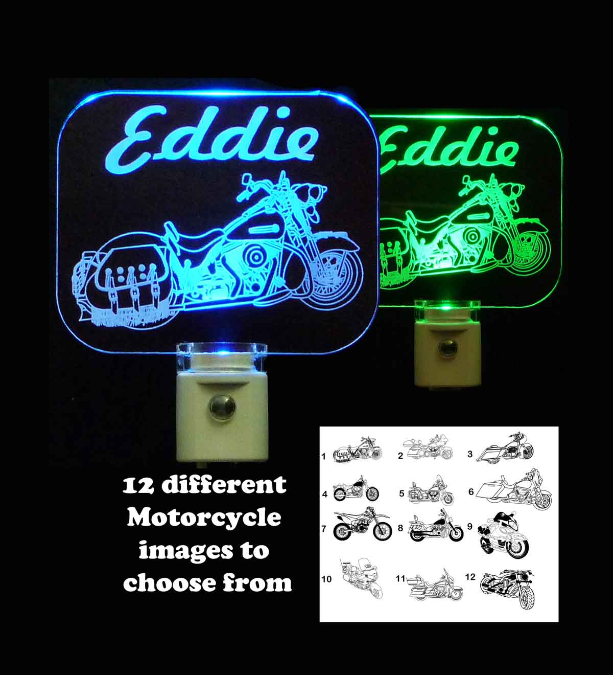 Personalized LED Motorcycle Night Light