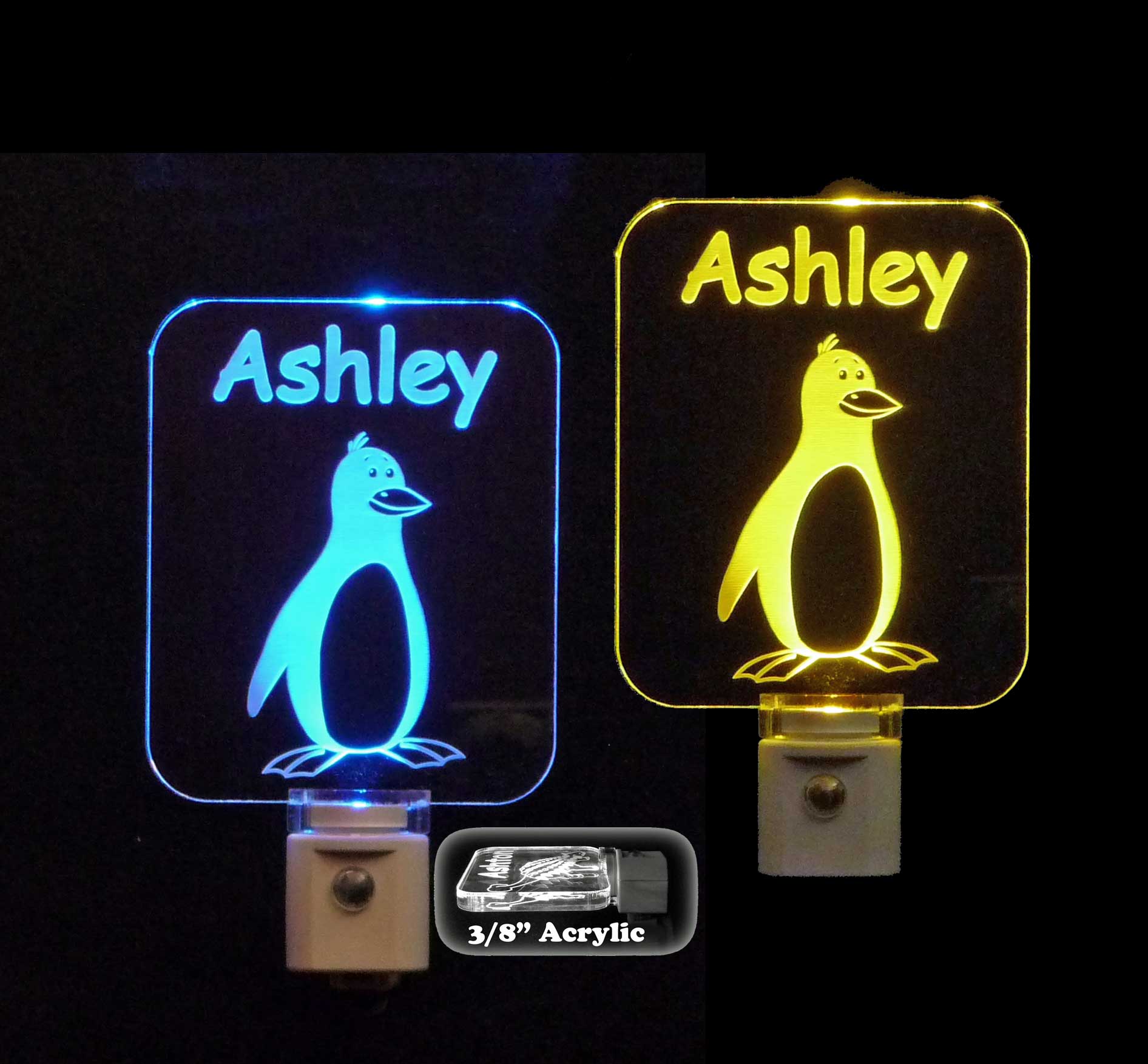 Penguin Personalized LED Night Light