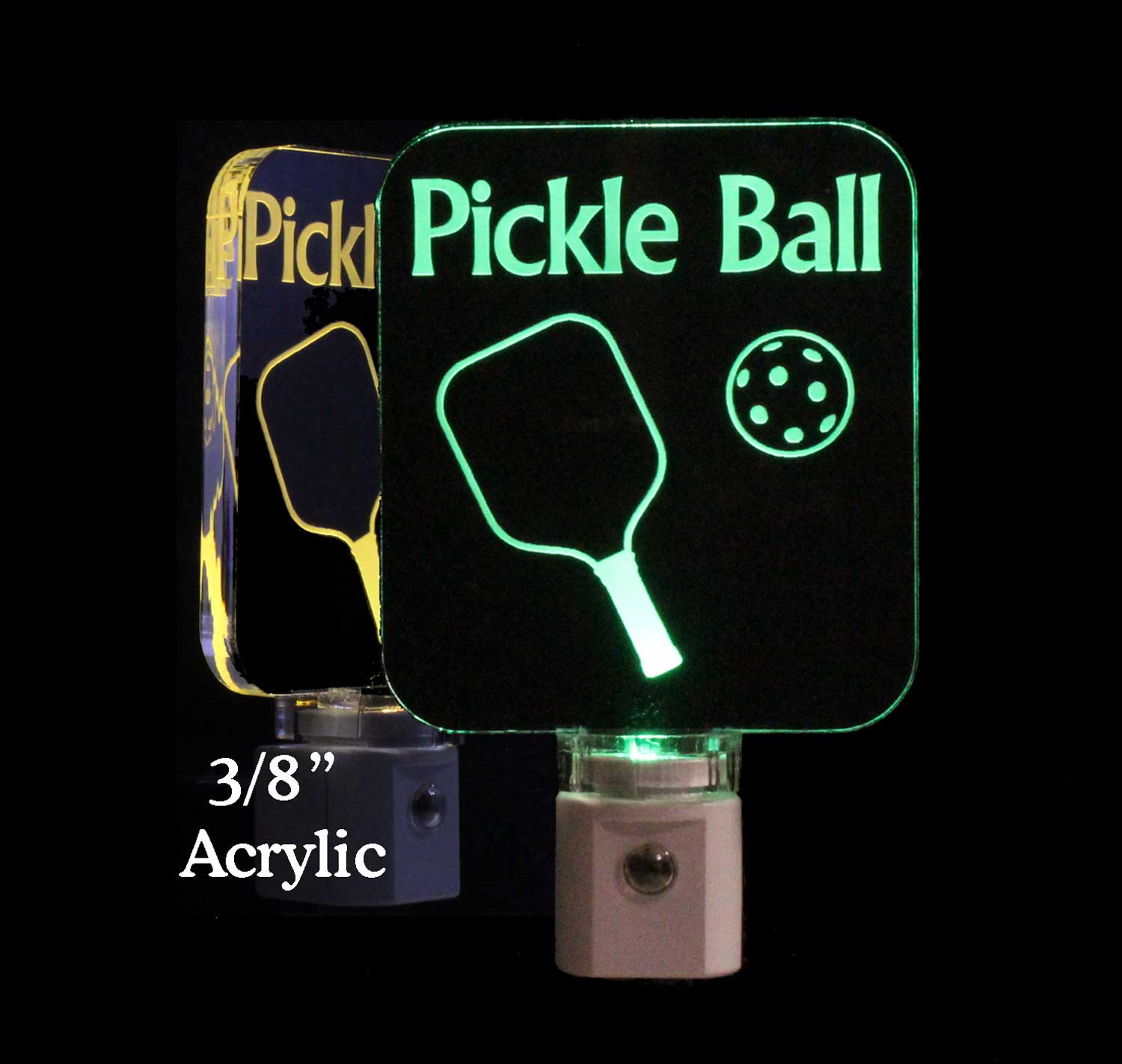Personalized Engraved Pickle Ball Night Light