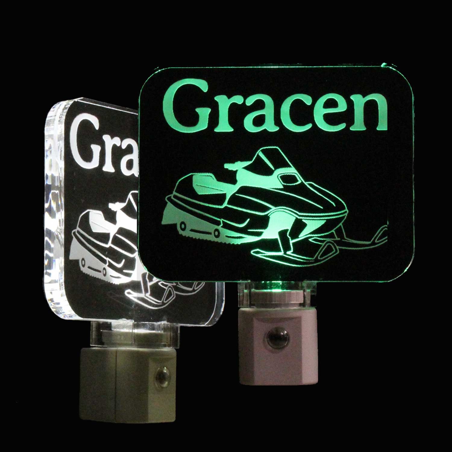 Snowmobile Personalized LED Night Light