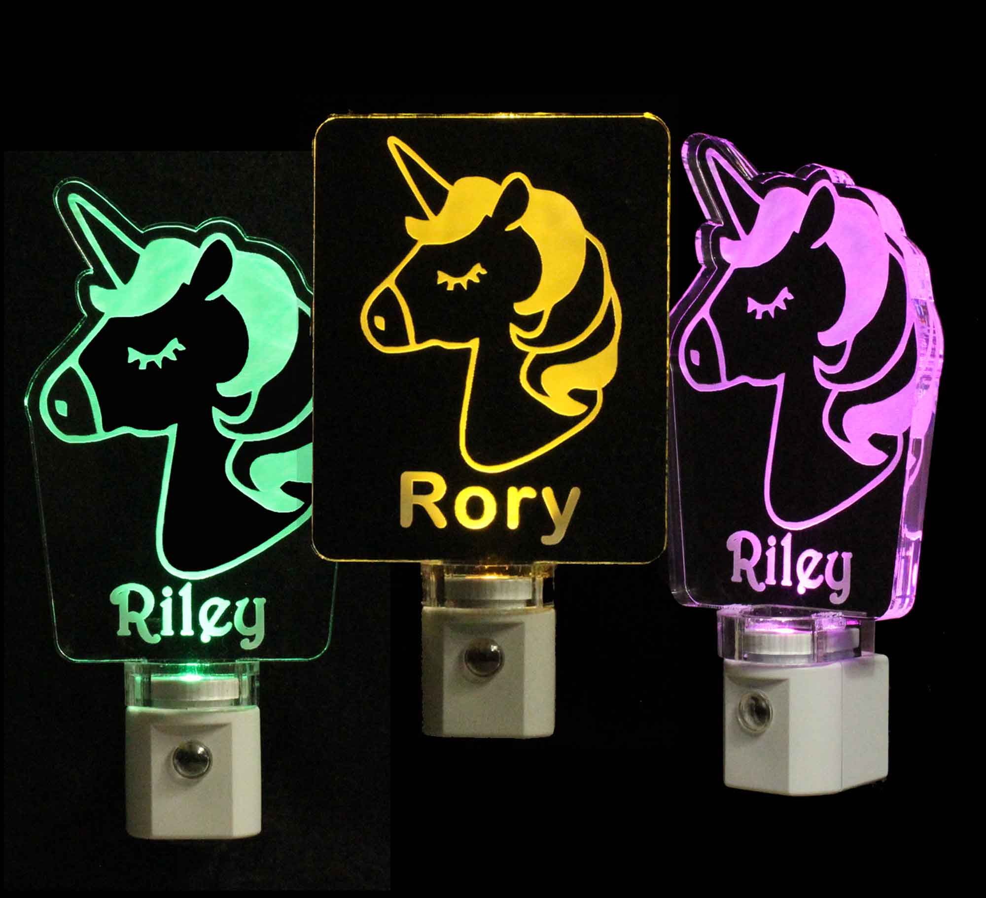 Girls Personalized Unicorn LED Night Light