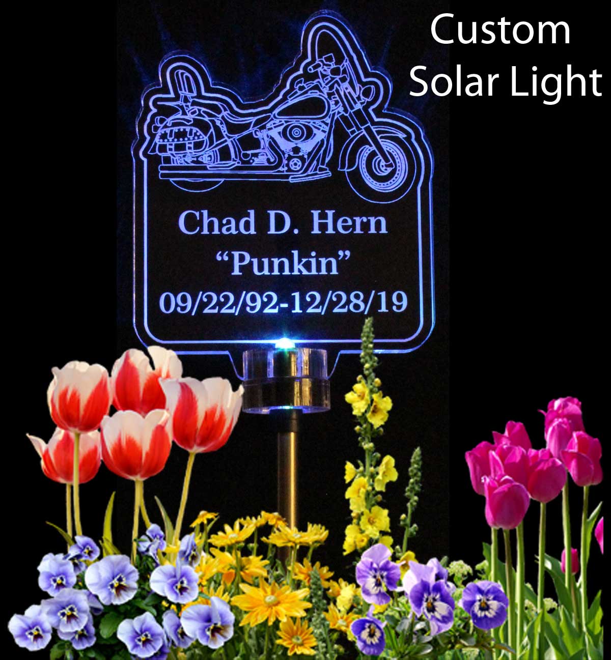 personalized solar lights