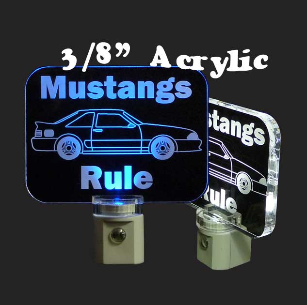 Personalized Ford Mustang LED Night Light