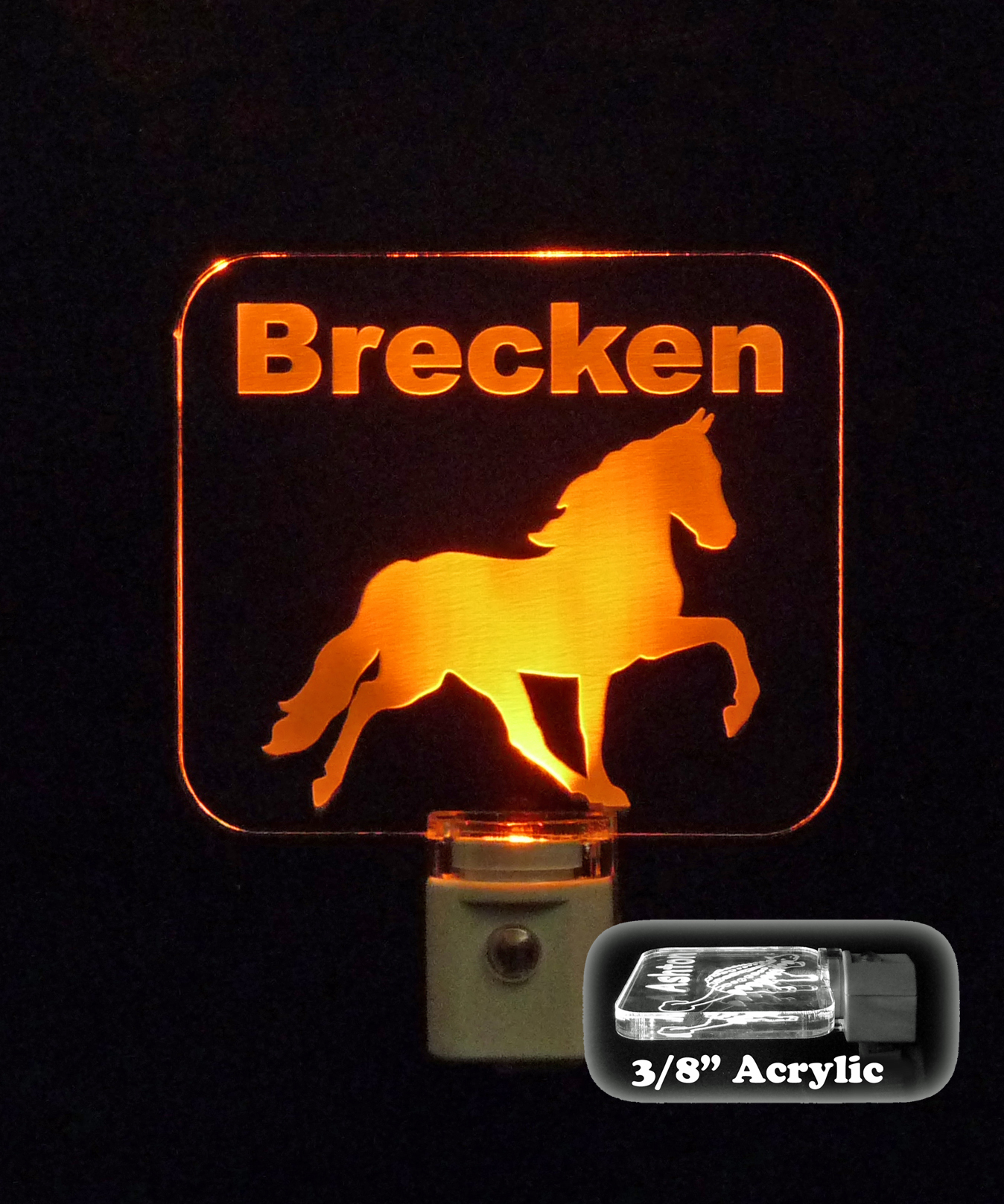 Personalized Horse LED Night Light