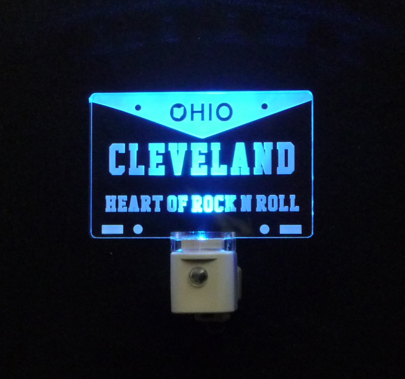 Cleveland Ohio License Plate LED Night Light