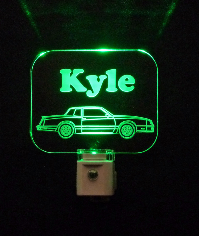 Personalized  Chevy Monte Carlo LED Night Light
