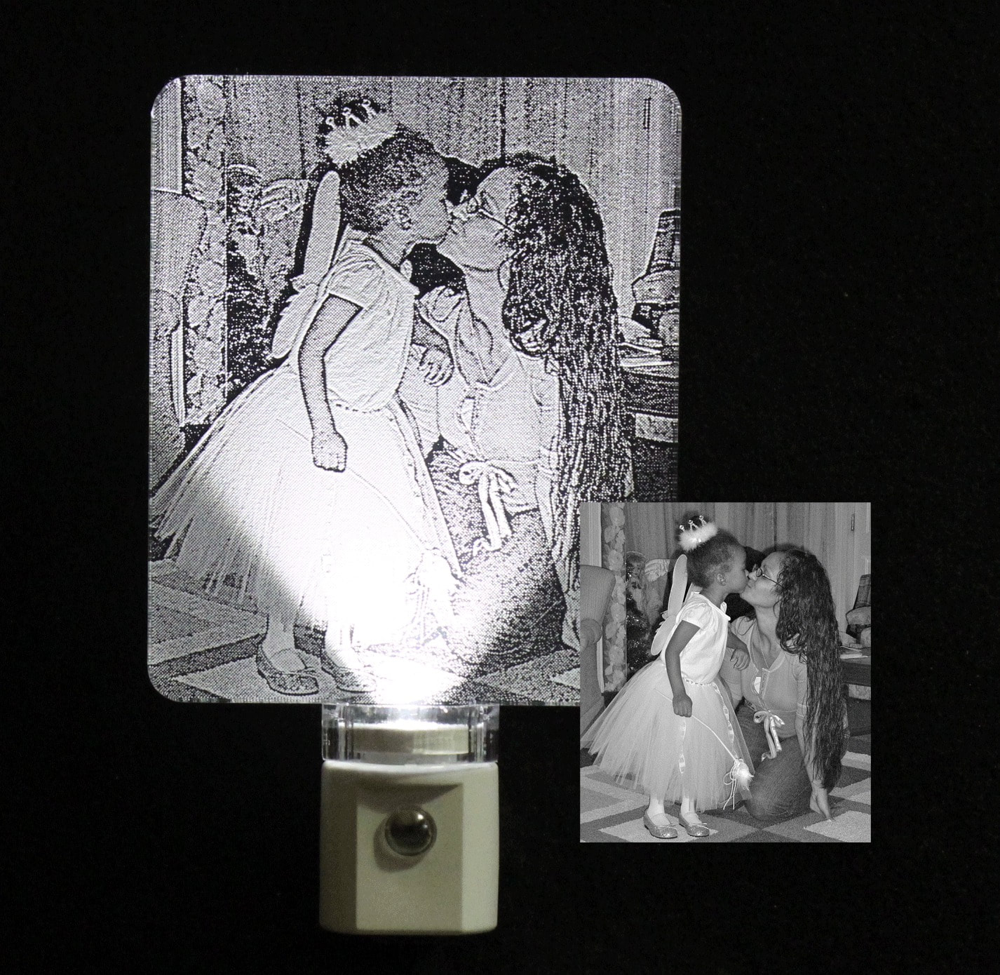 Personalized Photo Etched LED Night Light