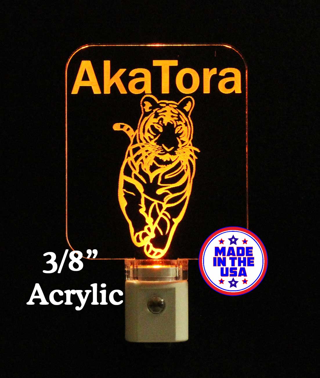 Tiger Night Light Personalized