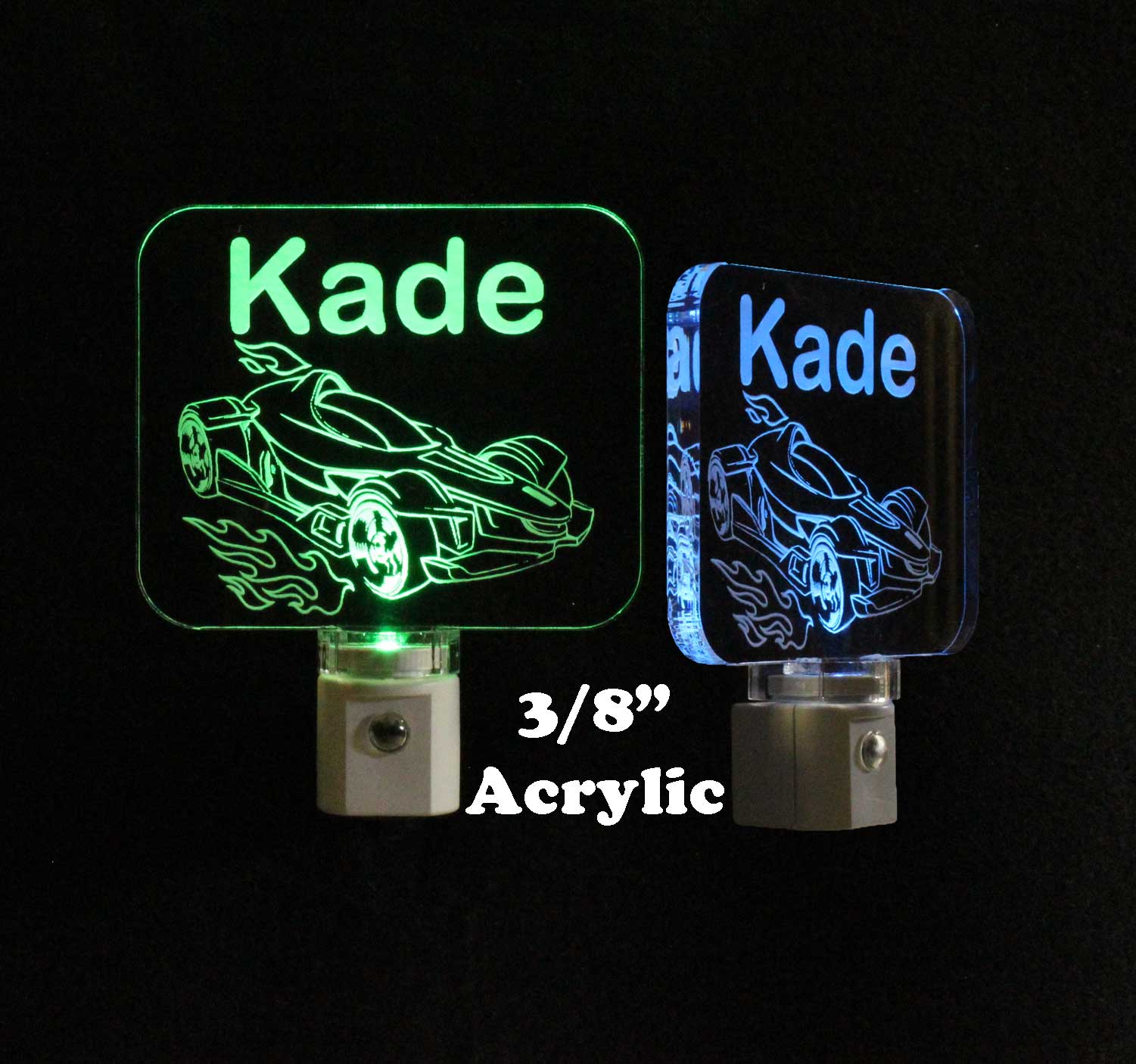 Kids Race Car Night Light Personalized