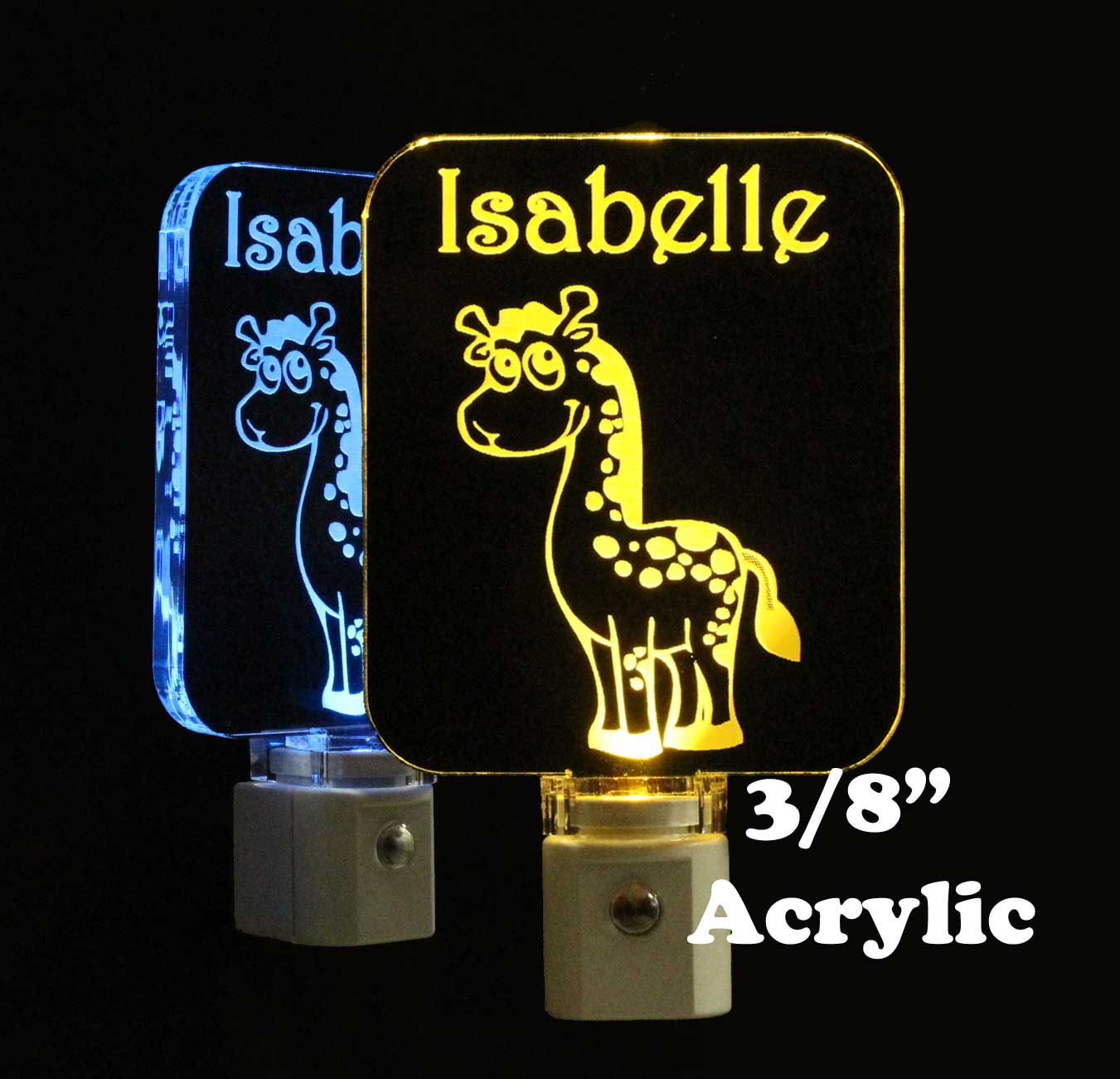 Kids Personalized Giraffe Night Light
