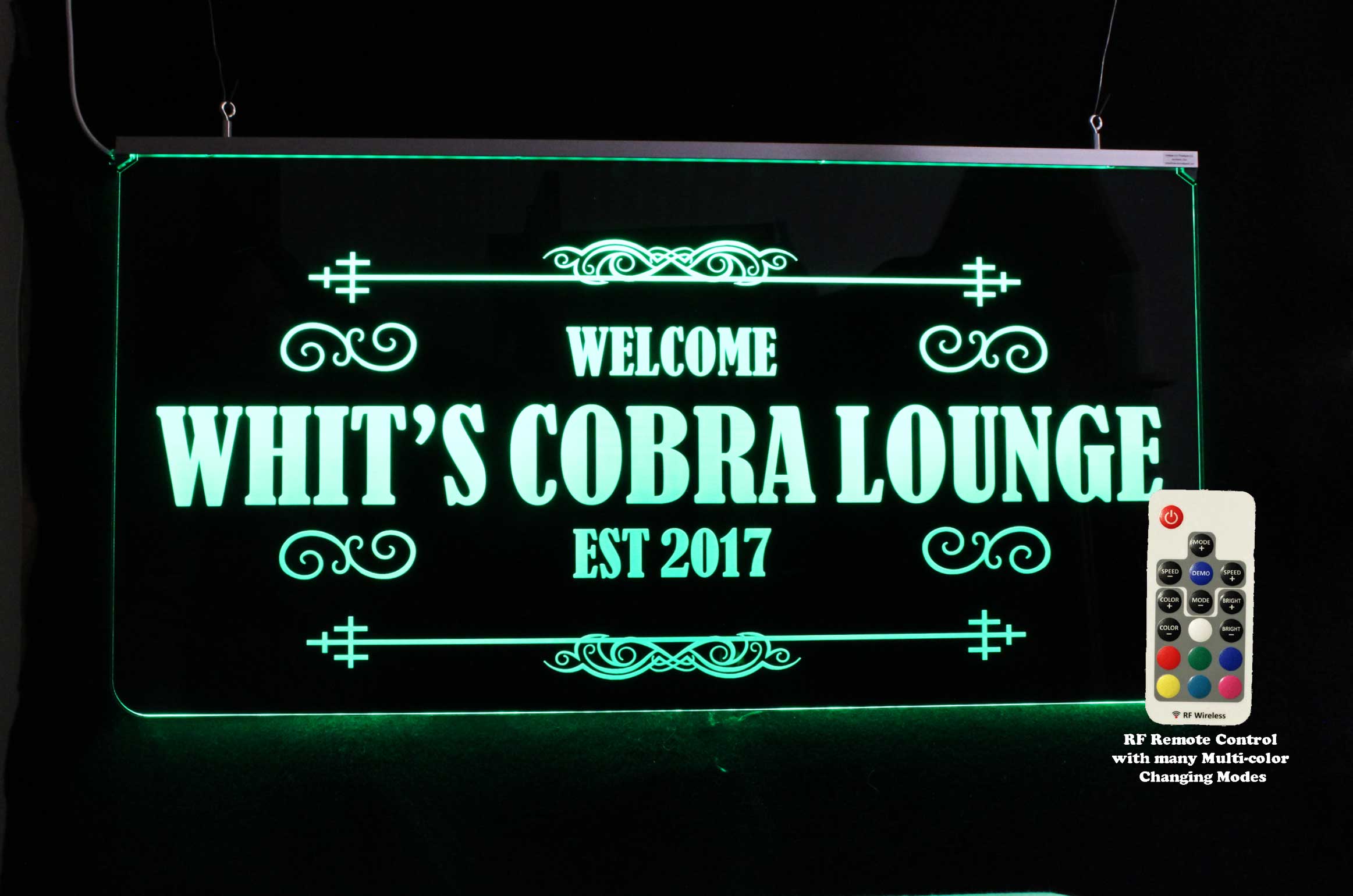Personalized Man Cave Sign, Lounge sign, LED