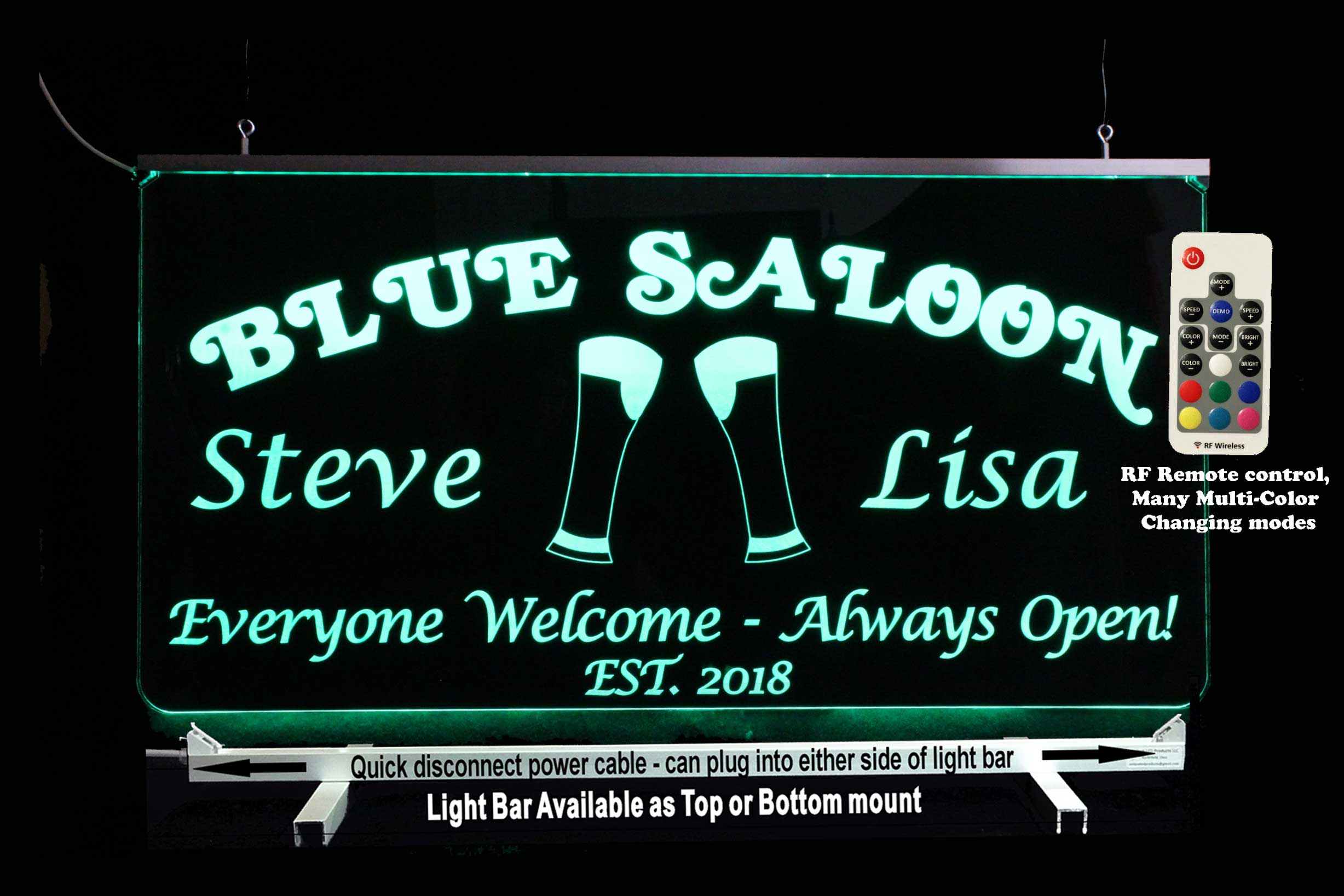 Personalized Man Cave Sign, Garage sign, Bar LED Neon Sign