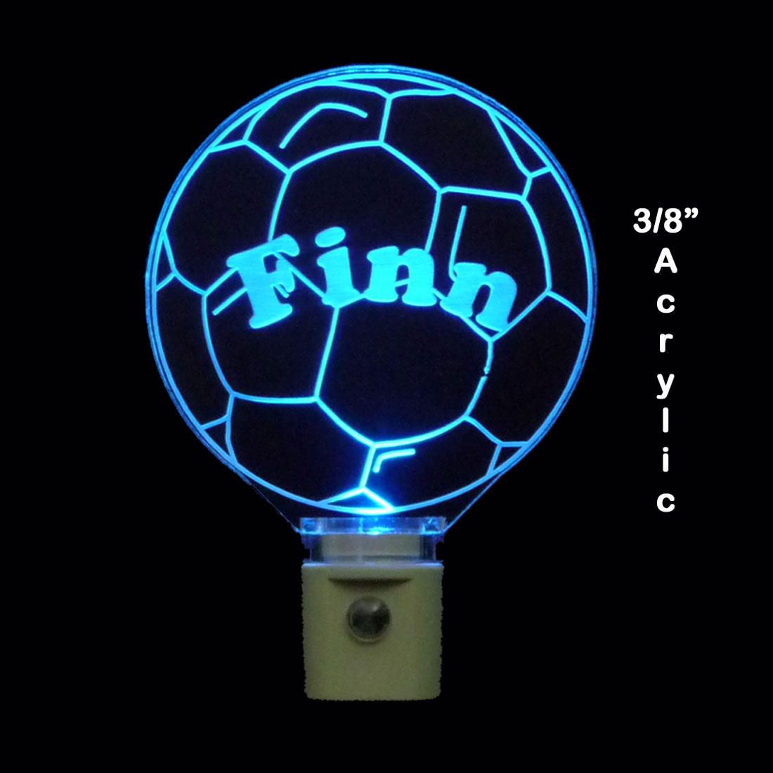 Soccer Ball Night Light Personalized LED